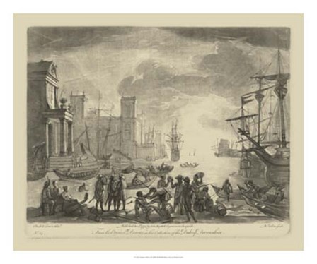 Antique Harbor I by Claude Lorrain art print