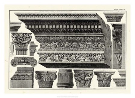 Cornice et Damiani by Francesco Piranesi art print