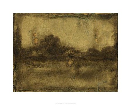 Gilded Landscape I by Jennifer Goldberger art print