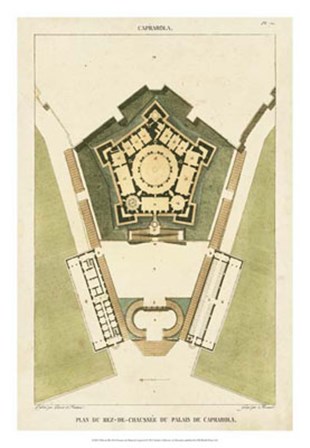 Plan du Rez De Chaussee du Palais by Pierre Bonnard art print