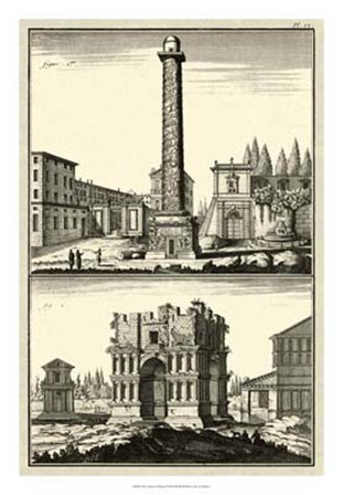 The Column of Trajan by Denis Diderot art print