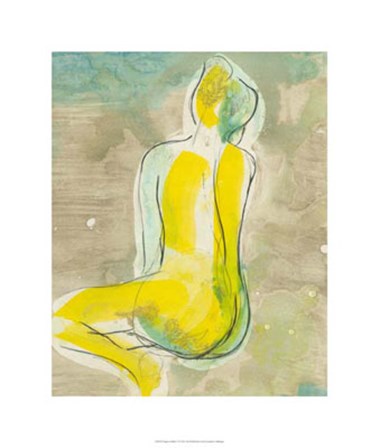 Figure in Relief II by Jennifer Goldberger art print