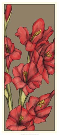 Graphic Flower Panel II by Jennifer Goldberger art print