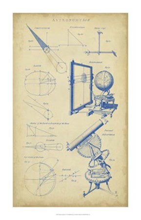 Vintage Astronomy II by C.E. Chambers art print
