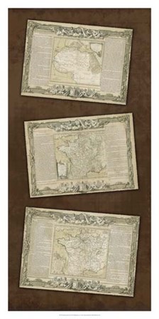 Weathered Maps III by Vision Studio art print