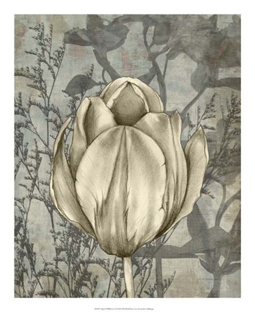 Tulip &amp; Wildflowers I by Jennifer Goldberger art print