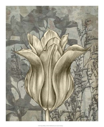 Tulip &amp; Wildflowers III by Jennifer Goldberger art print