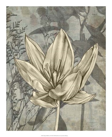 Tulip &amp; Wildflowers VI by Jennifer Goldberger art print