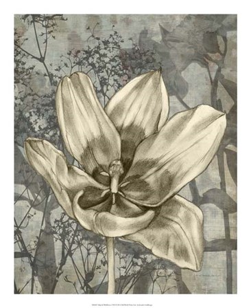 Tulip &amp; Wildflowers VIII by Jennifer Goldberger art print