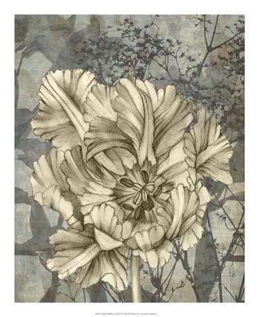 Tulip &amp; Wildflowers IX by Jennifer Goldberger art print