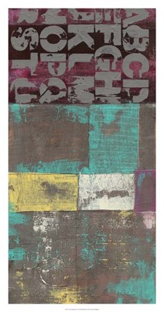 Letters and Paint II by Jennifer Goldberger art print