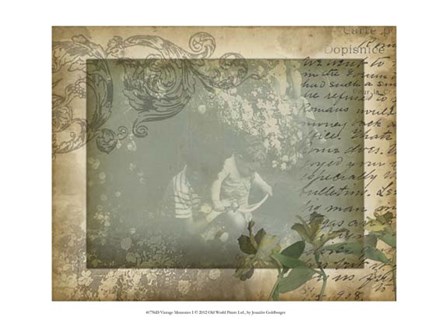 Vintage Memories I by Jennifer Goldberger art print