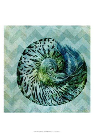 Chevron Shell II by Vision Studio art print