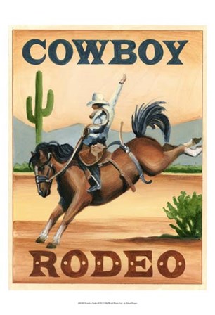 Cowboy Rodeo by Ethan Harper art print