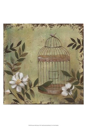 Decorative Bird Cage I by Jade Reynolds art print