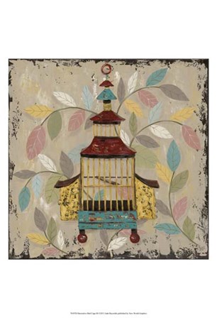 Decorative Bird Cage III by Jade Reynolds art print