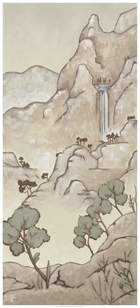 Non-Embellished Chinoiserie Landscape I by Chariklia Zarris art print