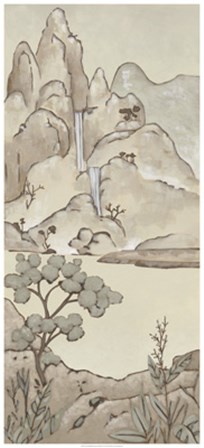 Non-Embellished Chinoiserie Landscape II by Chariklia Zarris art print