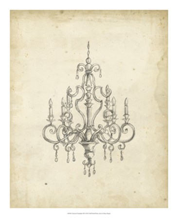 Classical Chandelier III by Ethan Harper art print