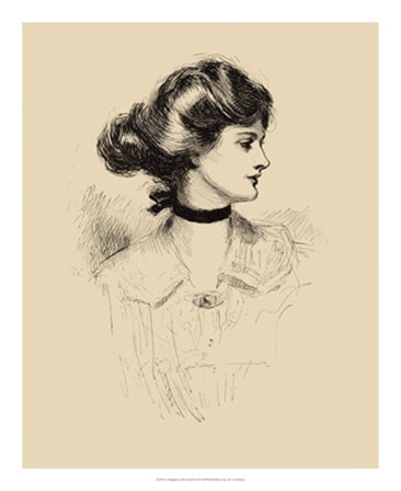 A Daughter of the South by Charles Dana Gibson art print