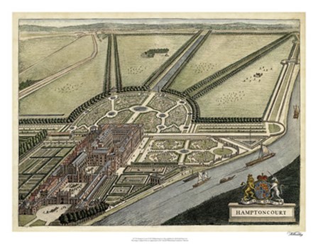 Hampton Court by Johannes Kip art print