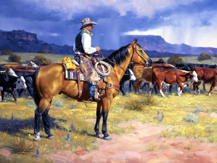 Great American Cowboy by Jack Sorenson art print