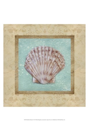 Shell &amp; Damask I by Rita Broughton art print