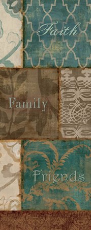 Faith Family Friends by Pela art print