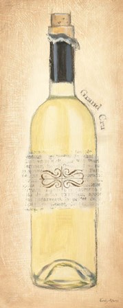 Grand Cru Blanc Bottle by Emily Adams art print