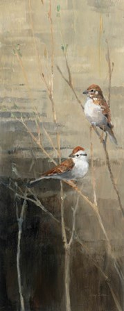 Sparrows at Dusk II by Avery Tillmon art print