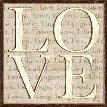 L is for Love by Pela art print