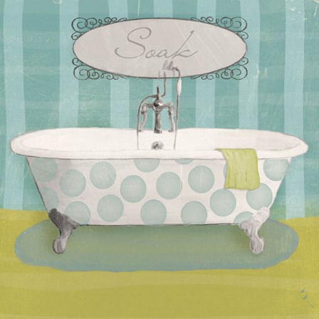 Polka Tub II by Sarah Adams art print