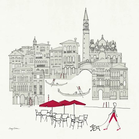 World Cafel IV - Venice Red by Avery Tillmon art print