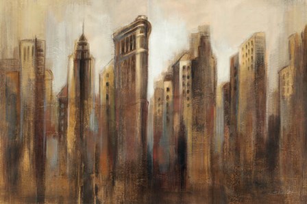 Flatiron Skyline by Silvia Vassileva art print