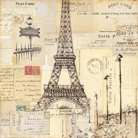 Paris Collage II by Pela Studio art print