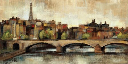 Paris Bridge I Spice by Silvia Vassileva art print