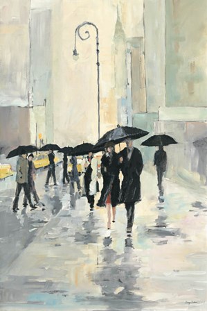City in the Rain by Avery Tillmon art print