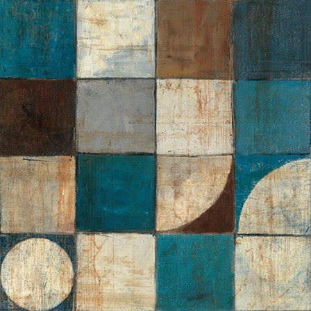 Tango Detail I - Blue Brown by Mike Schick art print