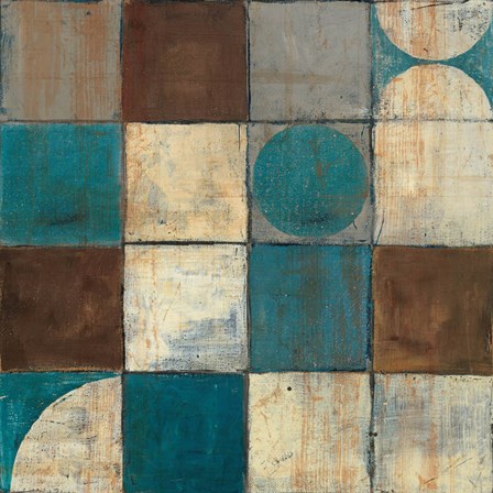 Tango Detail II - Blue Brown by Mike Schick art print