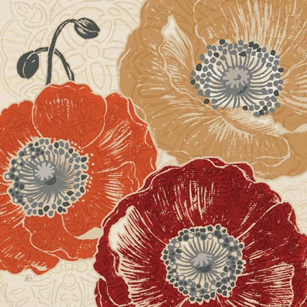 A Poppys Touch III by Daphne Brissonnet art print