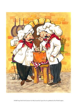 Soup Chefs by Jerianne Van Dijk art print