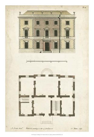 Design for a Building I by J Addison art print