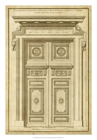 Vintage Door II by Jean F. De Neufforge art print