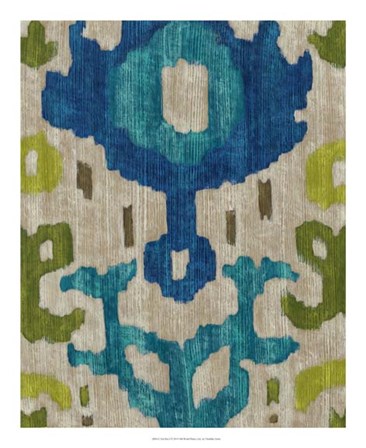 Teal Ikat I by Chariklia Zarris art print