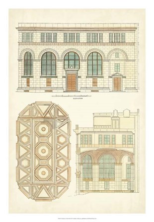 Architect&#39;s Plan III by Vision Studio art print