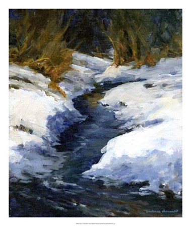 Snow on the Banks by Barbara Chenault art print