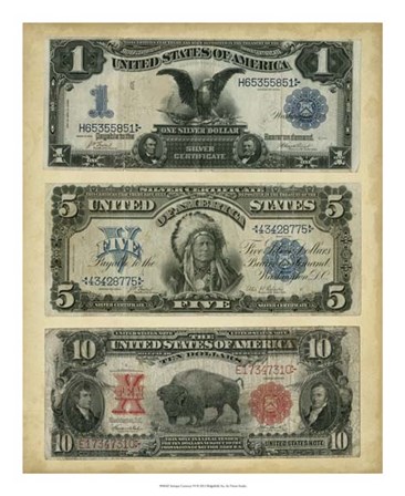 Antique Currency VI by Vision Studio art print