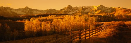 Dallas Divide, San Juan Mountains, Colorado (sepia) by Panoramic Images art print