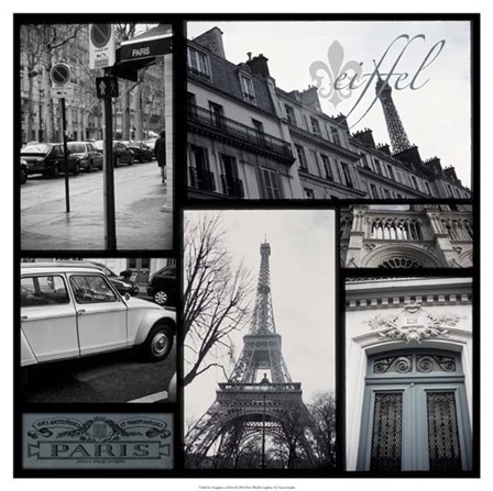 Snapshots of Paris by Vision Studio art print
