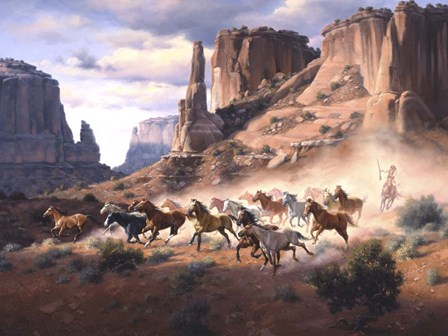 Sandstone &amp; Stolen Horses by Jack Sorenson art print